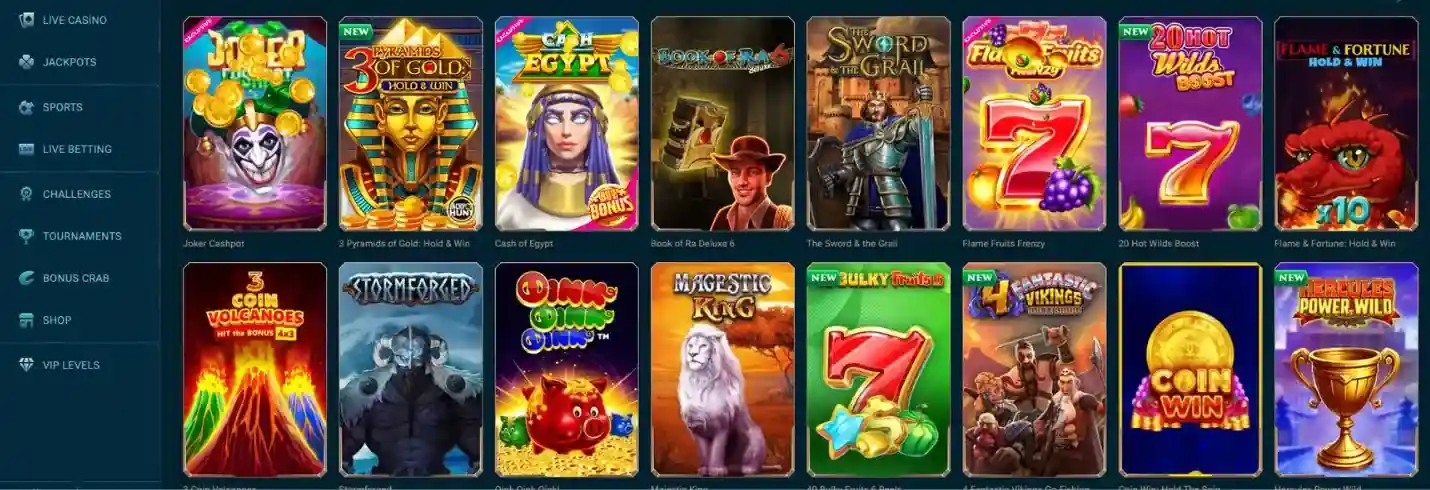 Griglia di slot Slotuna